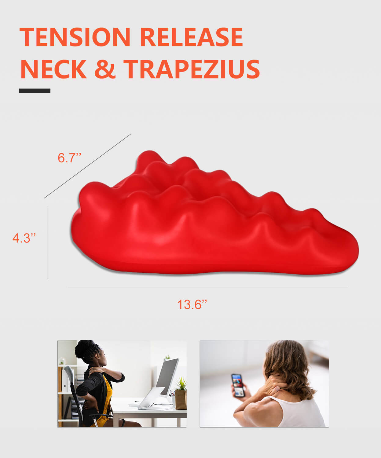 theranub trapezius wedge trigger points  massage tool